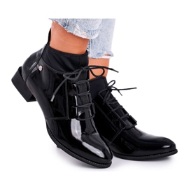 Women's Boots Leather Maciejka Black 04744-01