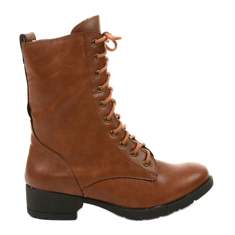 Brown lace-up boots S10