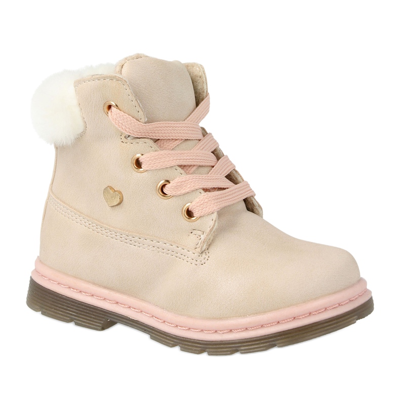 EVE Children's Warm Trappers Boots Beige Maestro