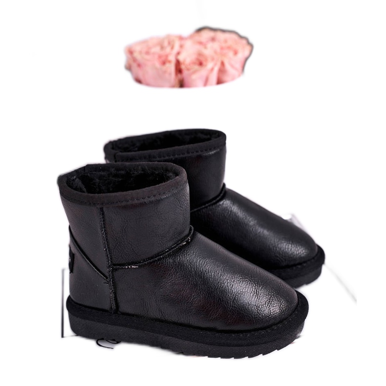 Apawwa Black insulated children's snow boots Coraline