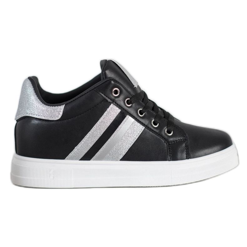SHELOVET Sports shoes on a wedge black