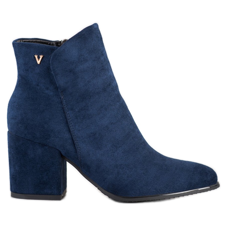 VINCEZA navy blue boots