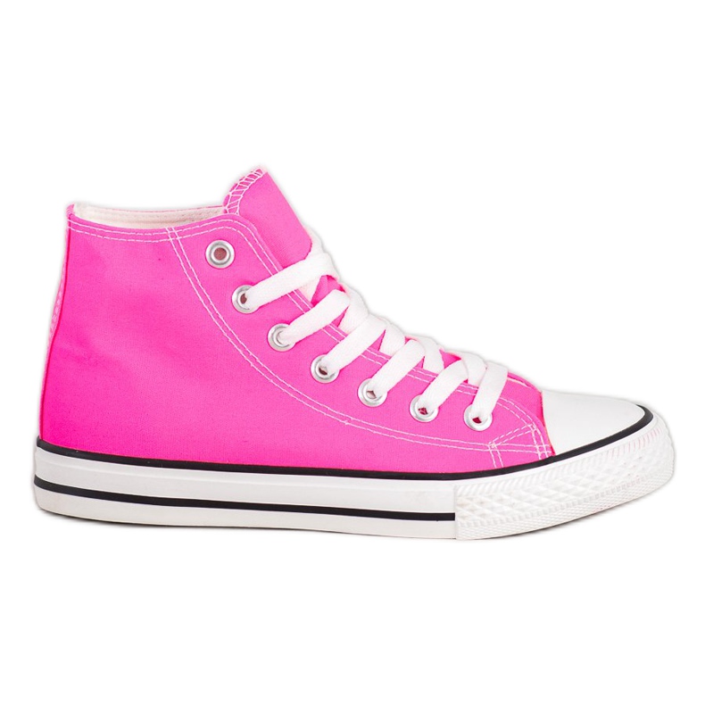 SHELOVET High Sneakers pink