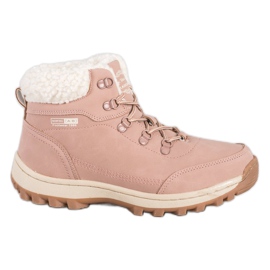 Ax Boxing Trekking shoes with sheepskin pink