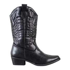 SDS Black cowboy boots