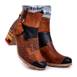 Women's Leather Boots Maciejka Rude 04635-29