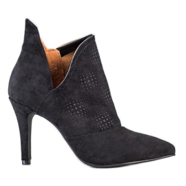 Bella Paris Stylish Shoes On A High Heel black