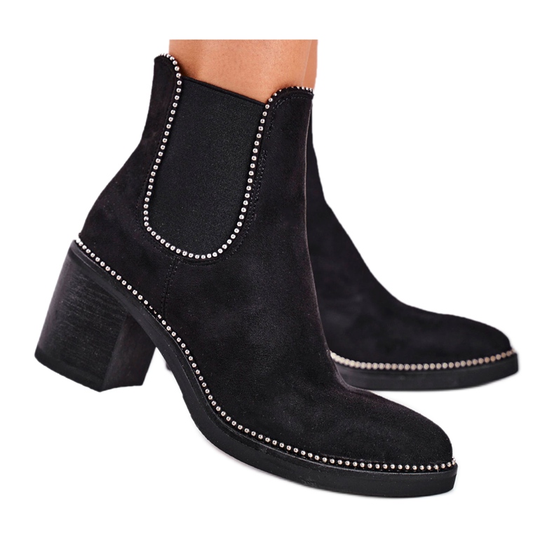 Women's Boots On High Heel Black Let Me