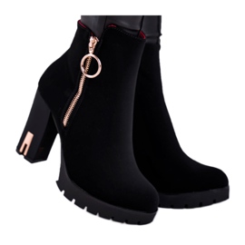 Women's boots on a high heel Black Yris Women's boots on a high heel Black Yris