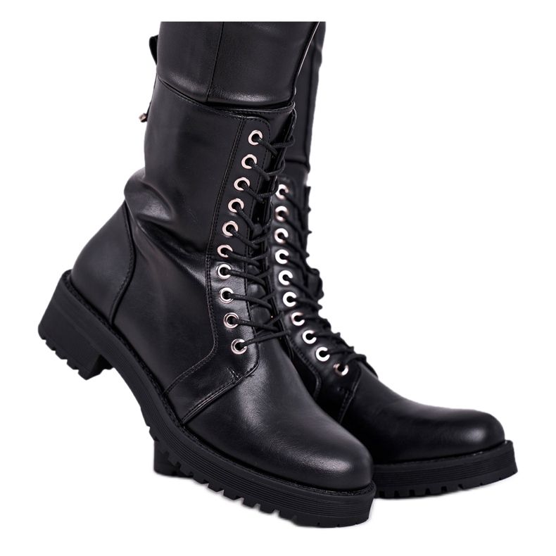 FRSS Women's Black Warm Boots Support Me