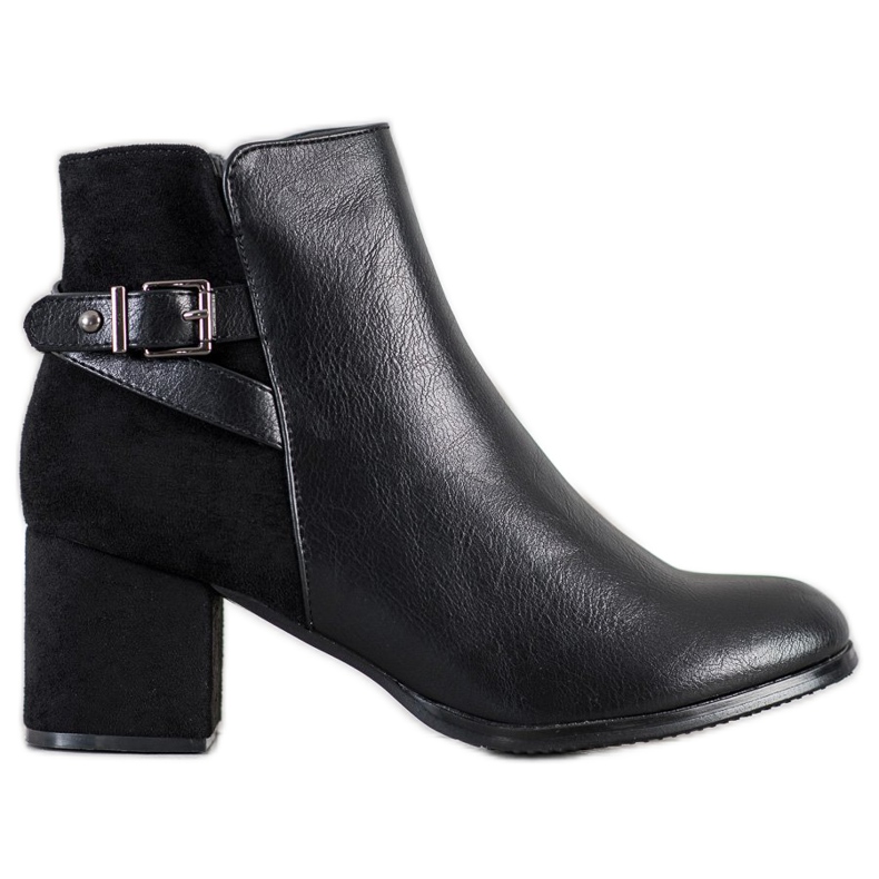 J. Star Black Boots On High Heels