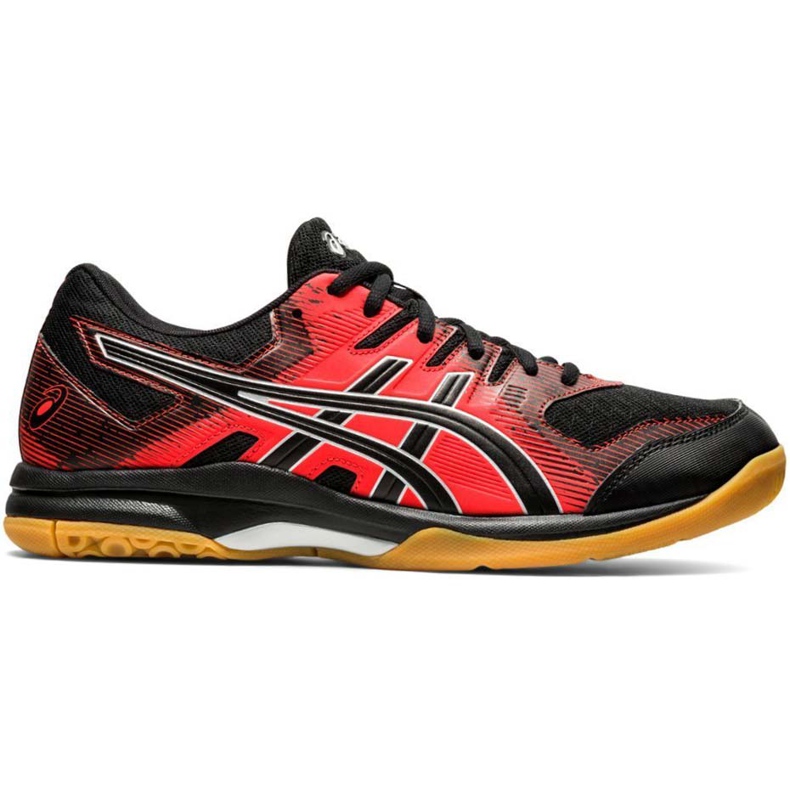 Asics Gel Rocket 9 black-red 1071A030 003 men's volleyball shoes