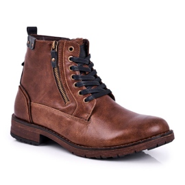 McBraun Men's brown boots with brown Harry