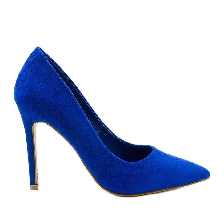 Blue classic Hyirnar suede heels