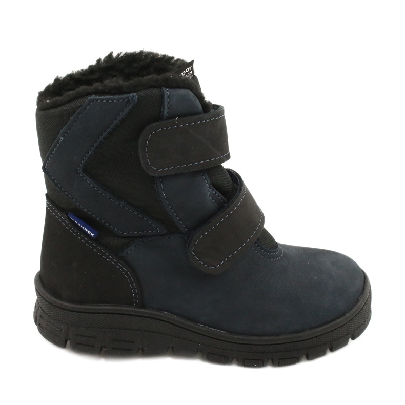 Boots with a membrane Mazurek 1351 navy blue black