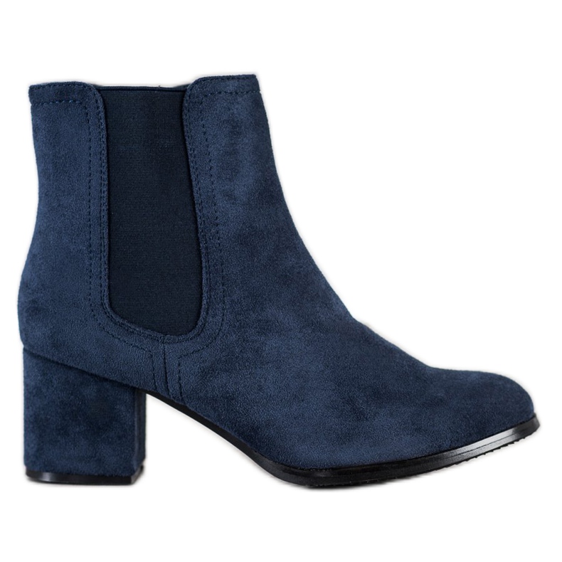 J. Star Warm High Heels navy blue blue