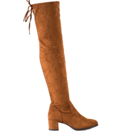 Over-the-knee boots by Sergio Leone brown
