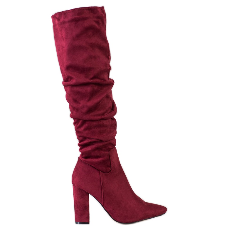 SHELOVET Elegant Boots On A Post red