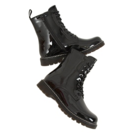 Black lacquered martens jackets MS-1945 Black Black lacquered martens jackets MS-1945 Black