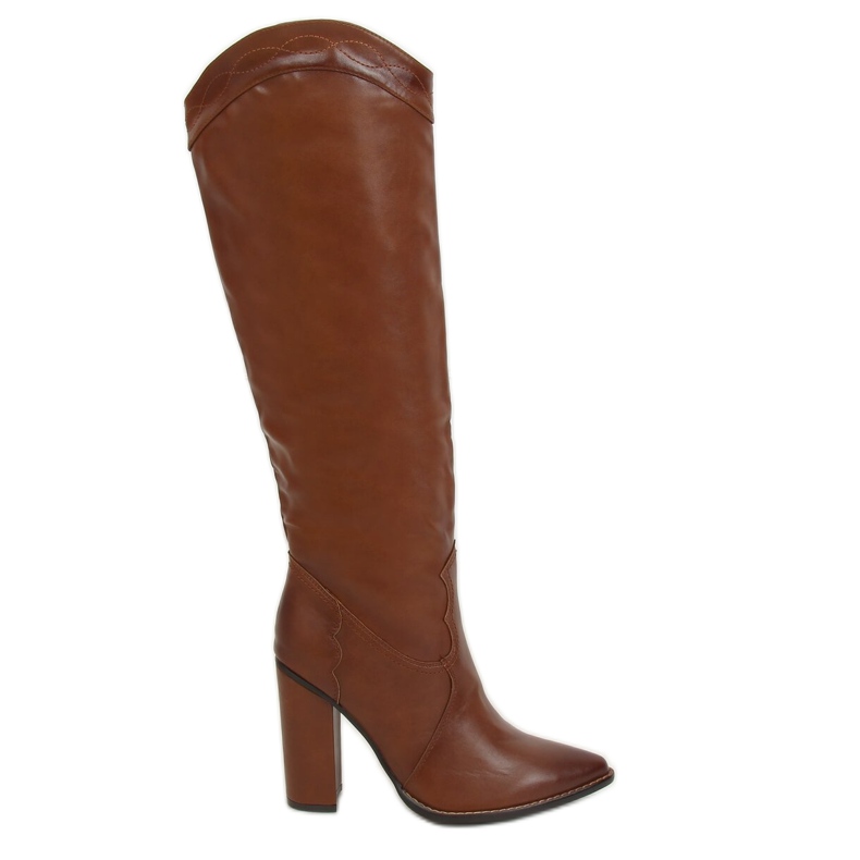 Boots with a cowboy accent brown RB81P Camel