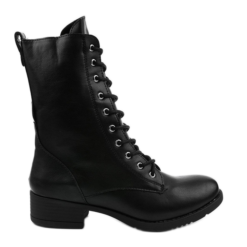 Black matte boots from Xiseli boots