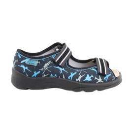 Befado children's shoes 869X143 blue grey multicolored