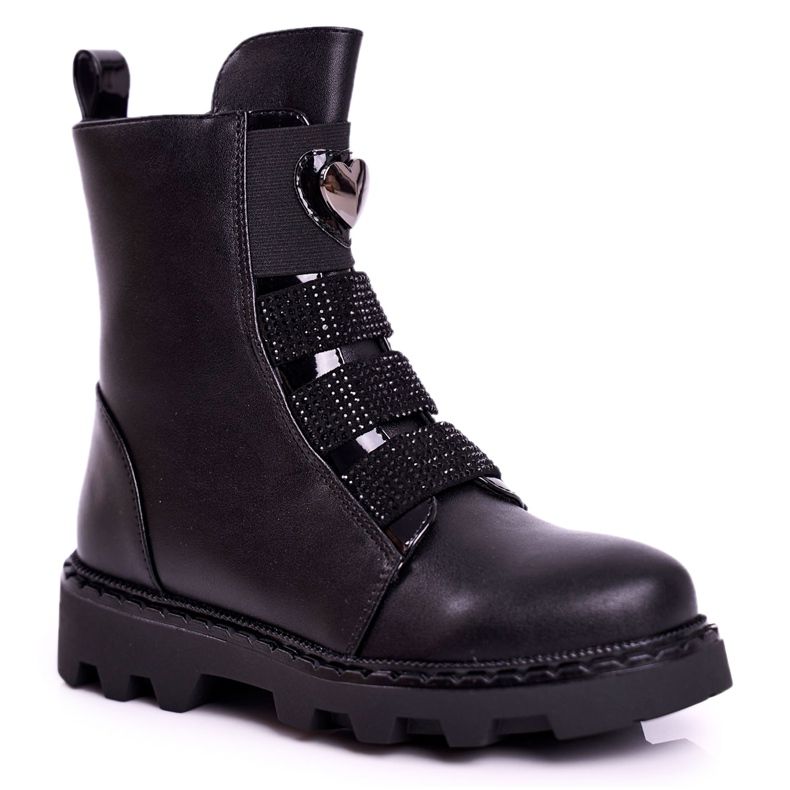 Apawwa Children's Black Balloon Warm Boots