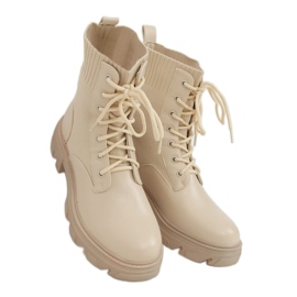 Boots with sock uppers beige 1998 Beige