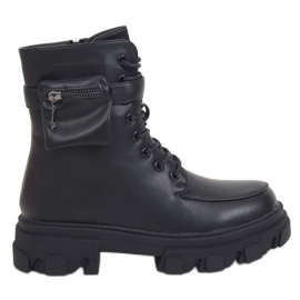 Black boots with a purse black RB62P Black