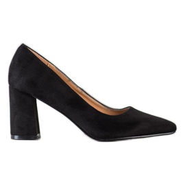 SHELOVET Classic Suede Pumps black SHELOVET Classic Suede Pumps black