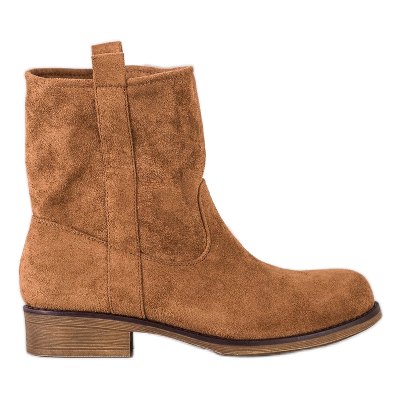 Seastar Slip-on Suede Booties brown