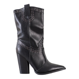 Seastar Cowboy Boots In Spitz black