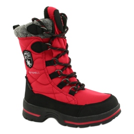Snow boots with membrane American Club SN15 / 20 red black grey