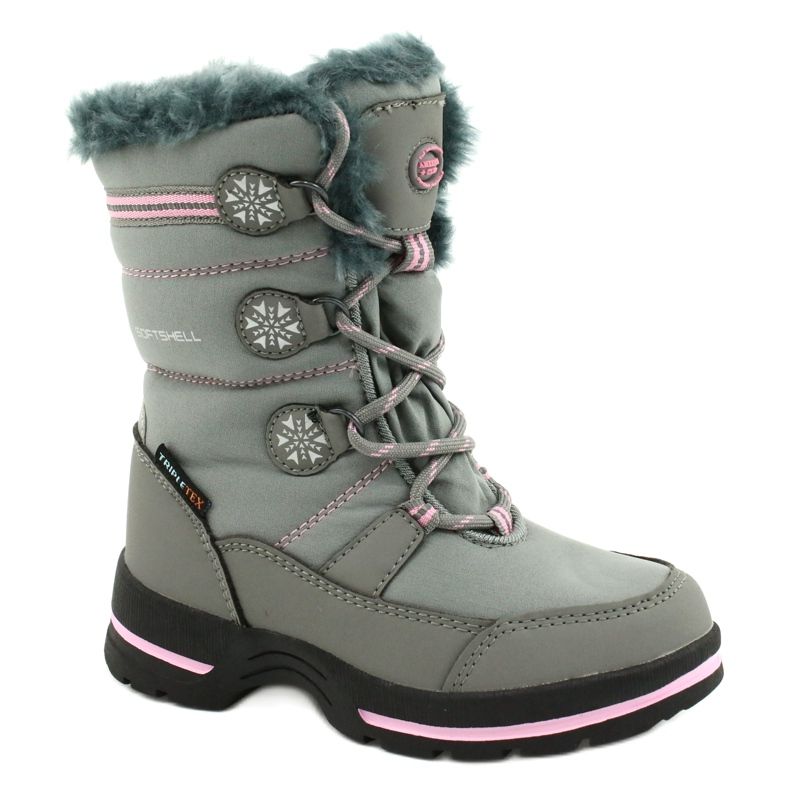 American Club American softhell waterproof boots SN13 / 20 gray pink grey