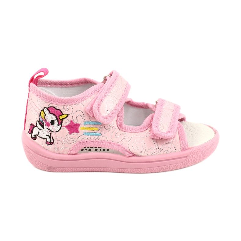 American Club American TEN38 / 20 sandals slippers, leather insert pink