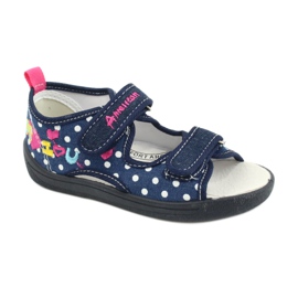 American Club Slippers sandals American children's shoes leather insole navy pink
