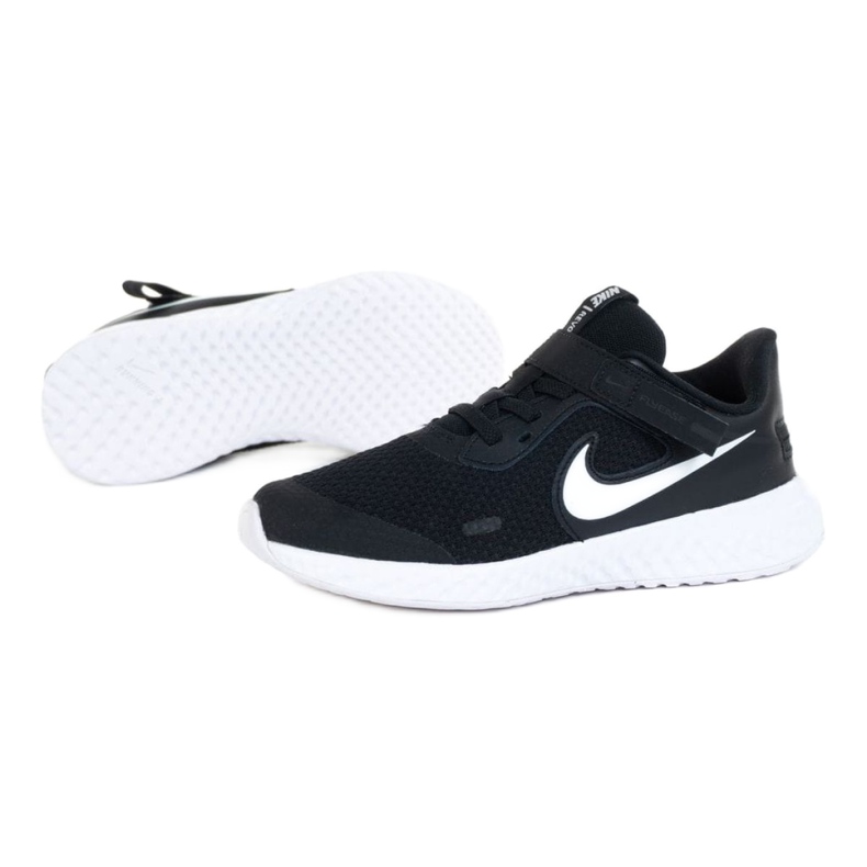 Nike Revolution 5 Flyease Psv Jr CQ4648-004 shoe white black