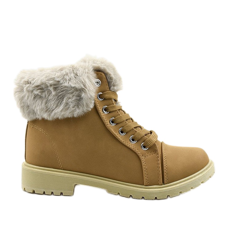 Pungent camel, insulated hiking boots multicolored