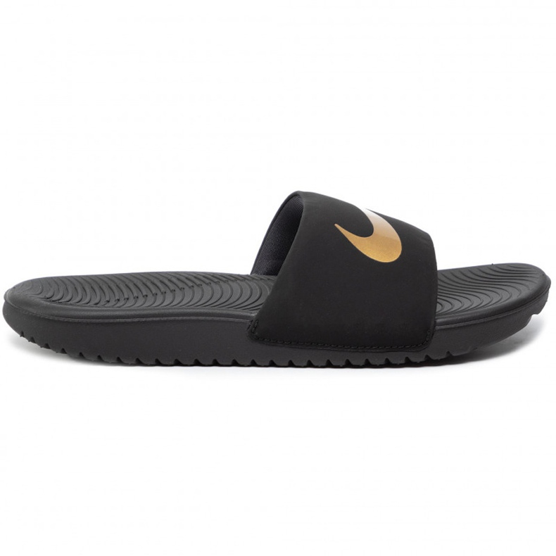 Nike Kawa Slide (GS / PS) black slippers for kids 819 352 003 Nike Kawa Slide (GS / PS) black slippers for kids 819 352 003