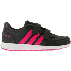 Adidas Vs Switch 2 Cmf C children's shoes black-pink EG1594 Adidas Vs Switch 2 Cmf C children's shoes black-pink EG1594