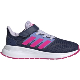 Adidas Runfalcon C children's shoes, navy blue and pink EG6148 Adidas Runfalcon C children's shoes, navy blue and pink EG6148