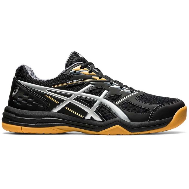 Asics Upcourt 4 black 1071A053 001 men's volleyball shoes Asics Upcourt 4 black 1071A053 001 men's volleyball shoes