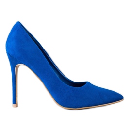Renda Suede heels blue