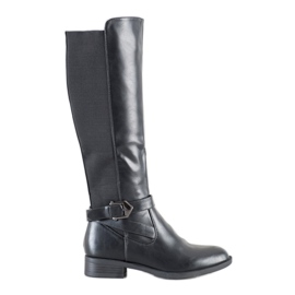 SHELOVET Black Riding Boots