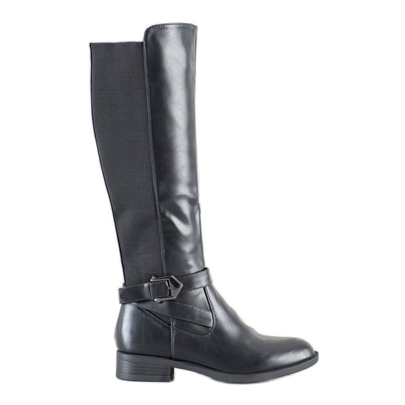 SHELOVET Black Riding Boots SHELOVET Black Riding Boots
