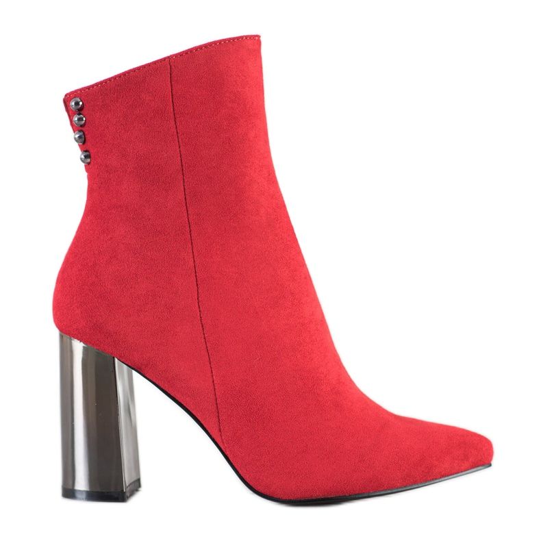 Janessa Fashionable Boots In Spitz red