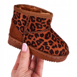 Warm Children's Youth Snow Boots Pantherka Gooby brown