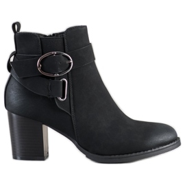 J. Star Casual Boots With Buckle black