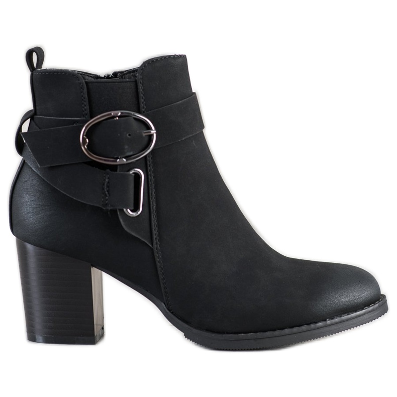 J. Star Casual Boots With Buckle black