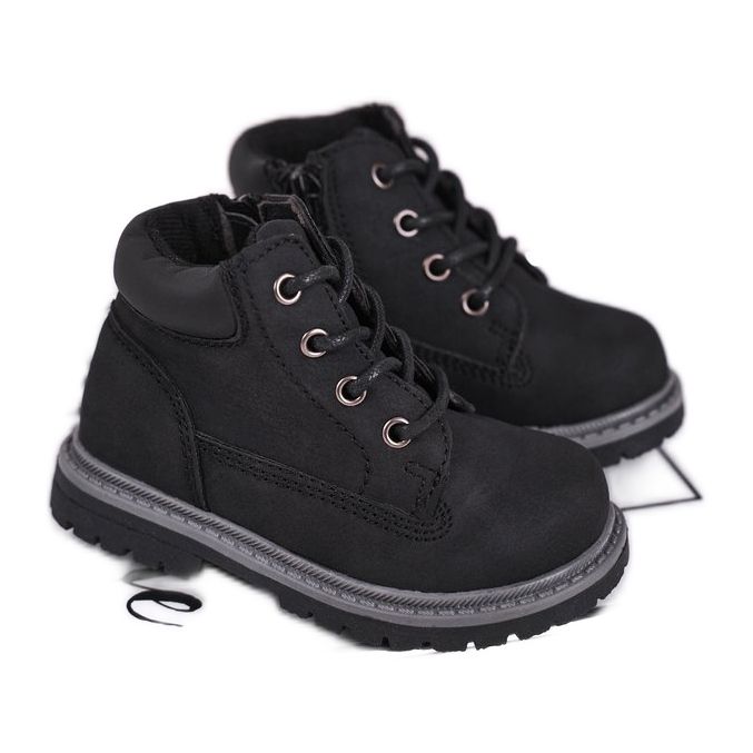 Apawwa Children's boys' black boots Moa boots